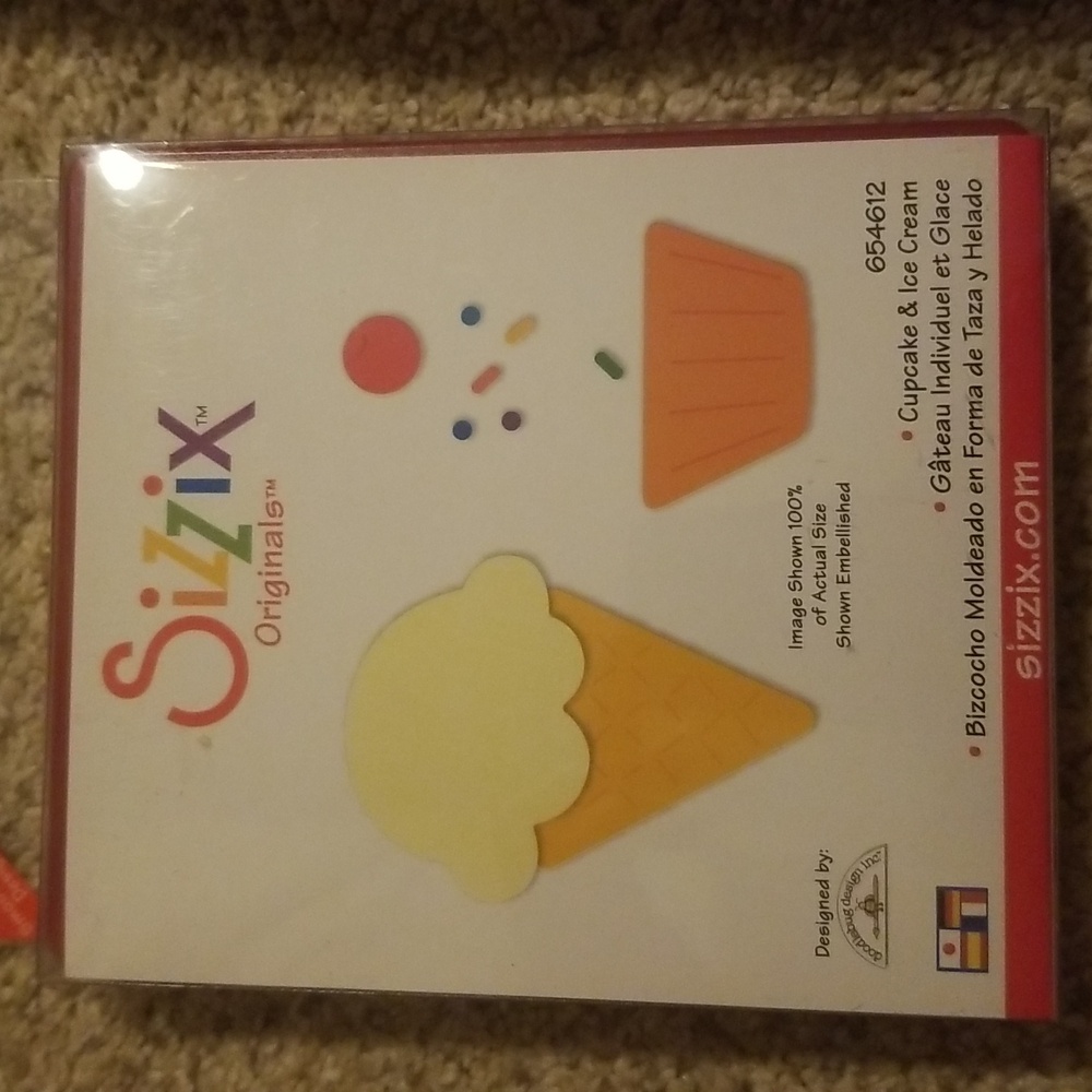 Sizzix Originals Cupcake & Ice Cream die